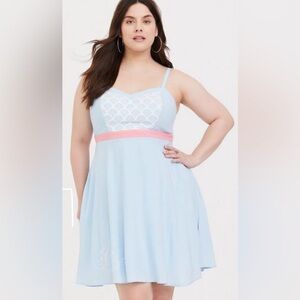 Her Universe Toy Story 4 Light Blue Bo Peep Dress Size 3 TORRID